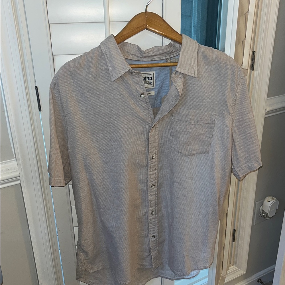 Fat Face Classic Fit Striped Shirt